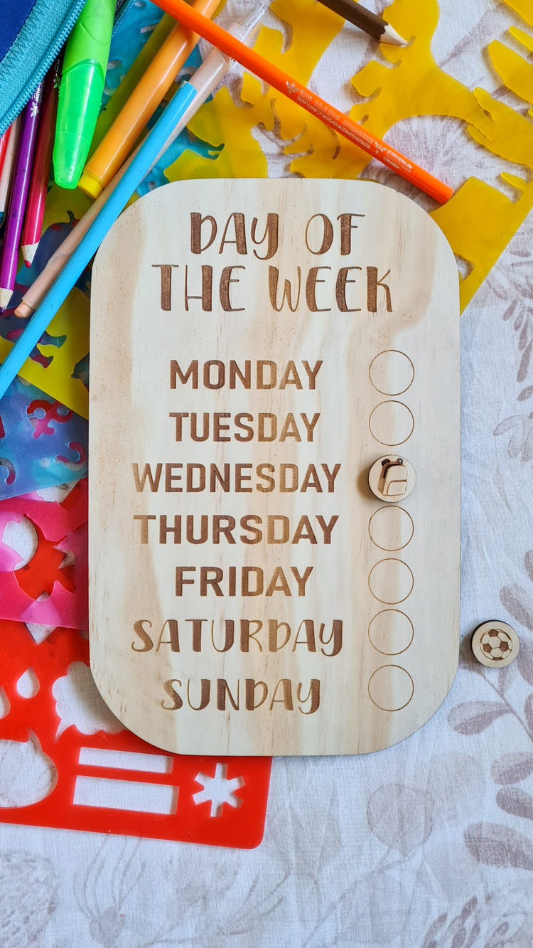 Day of the week board