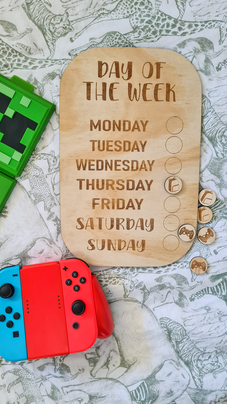 Day of the week board