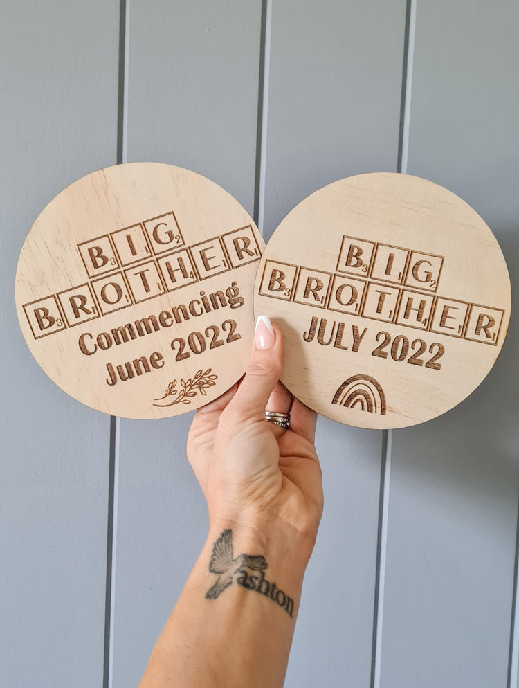 Big Brother Round Disc - Scrabble