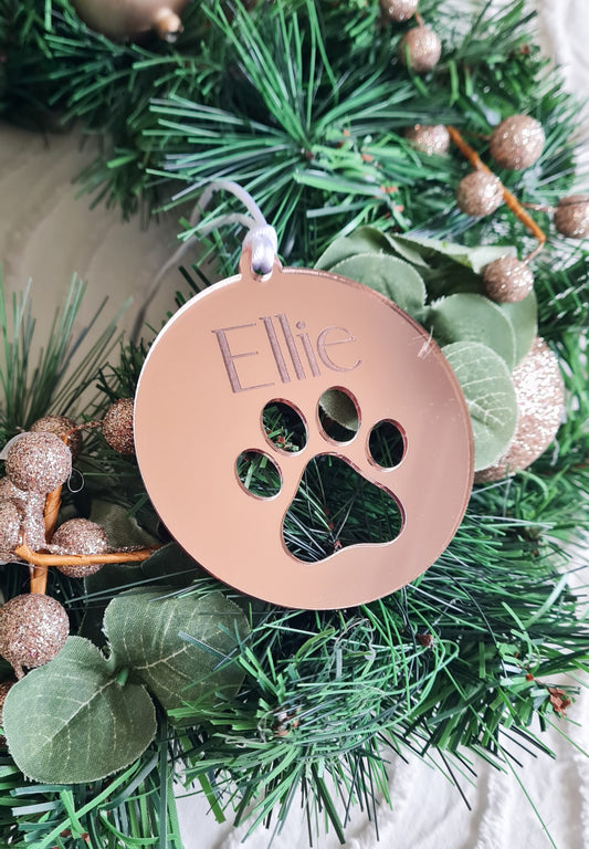 Paw Print Bauble