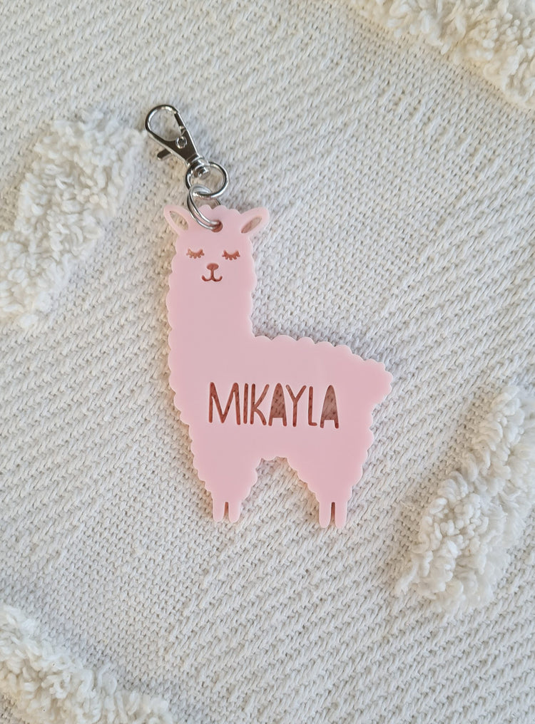 Llama Acrylic Keyring