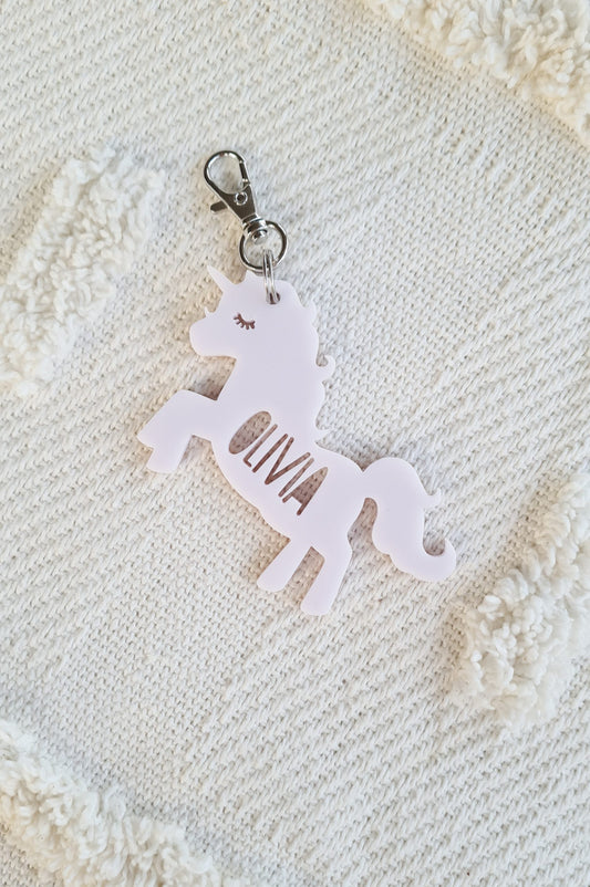 Unicorn Acrylic Keyring