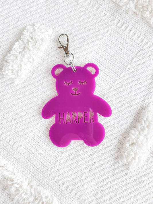 Teddy Bear Acrylic Keyring