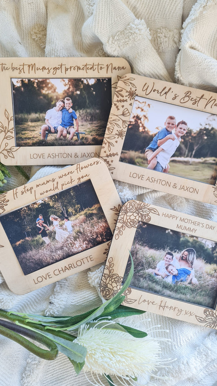 Engraved Wooden Frames - 6x4 inch