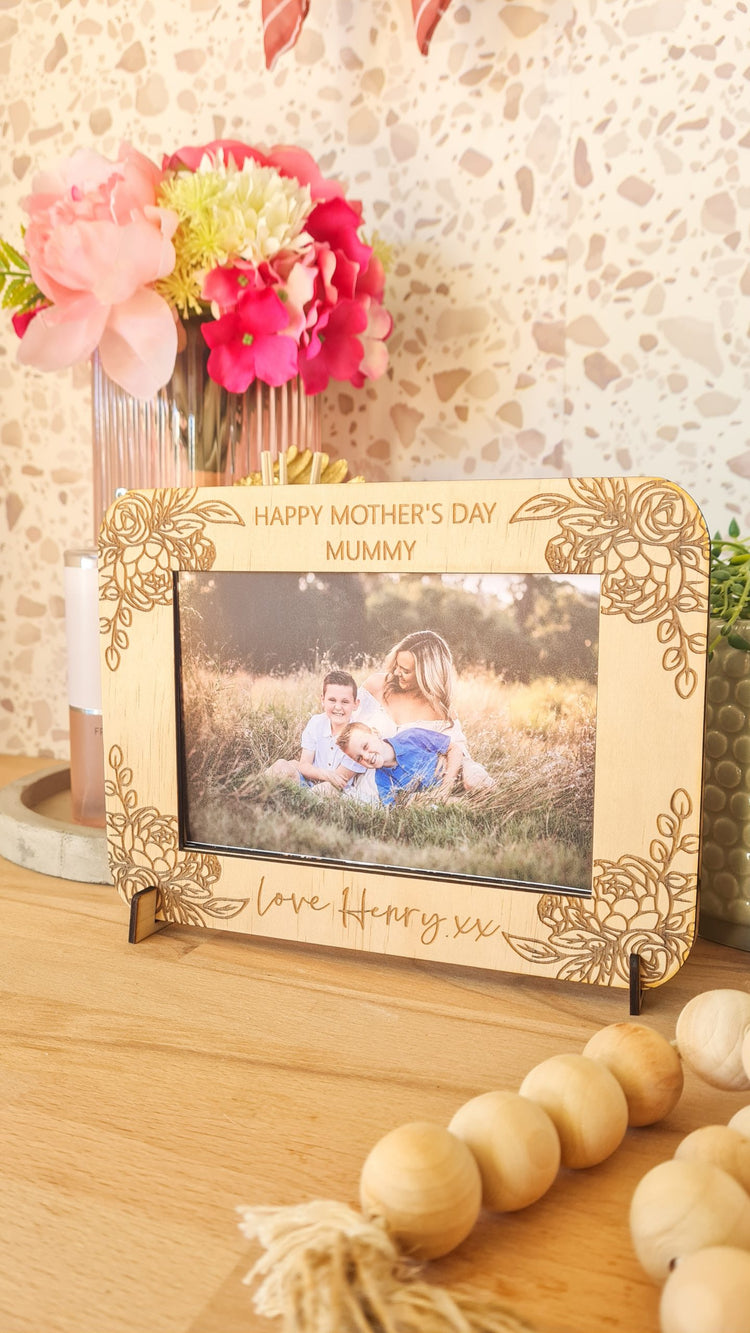 Engraved Wooden Frames - 6x4 inch