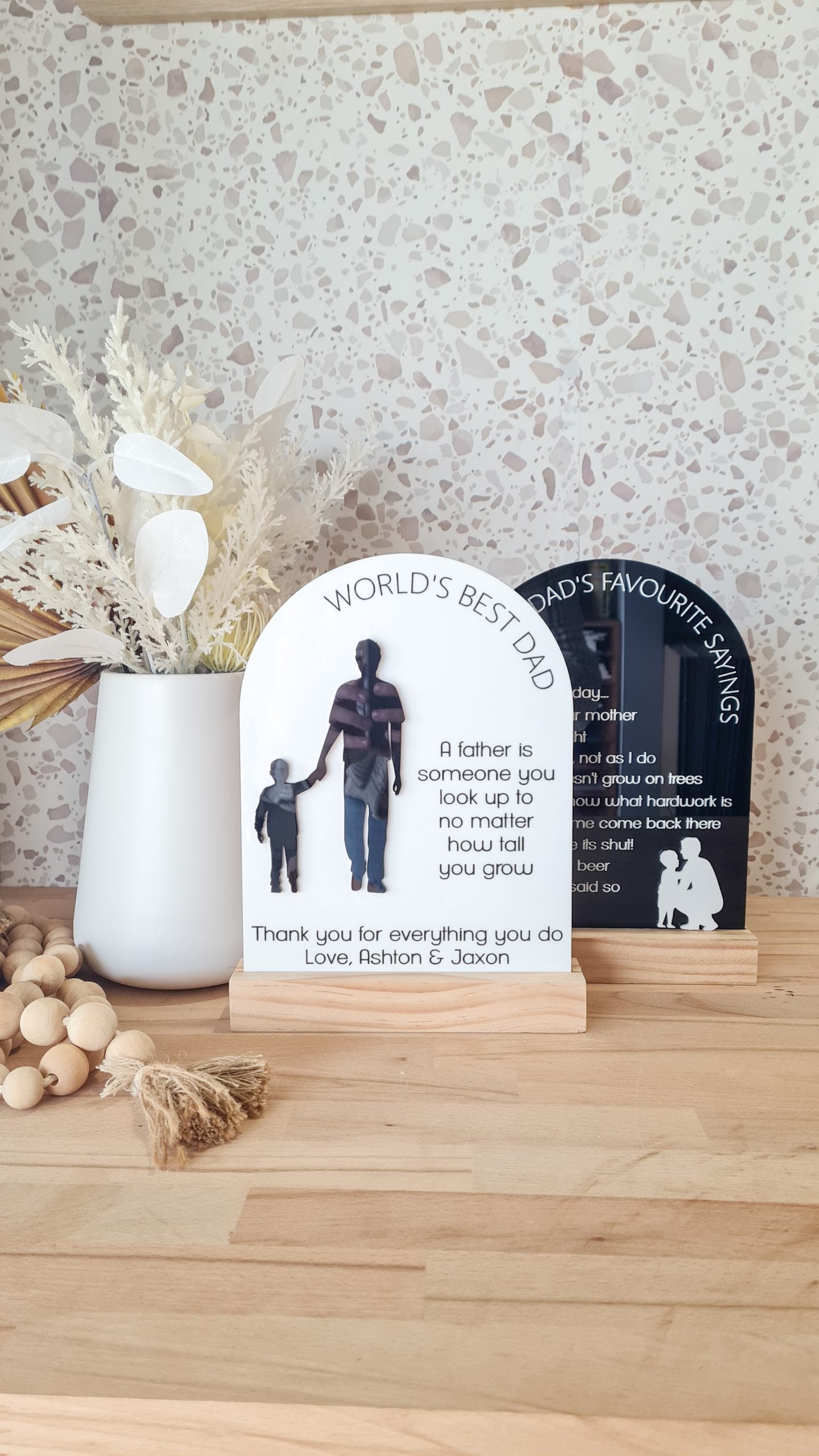 Dad Arch Father’s Day Arch – with stand – Love, Abby