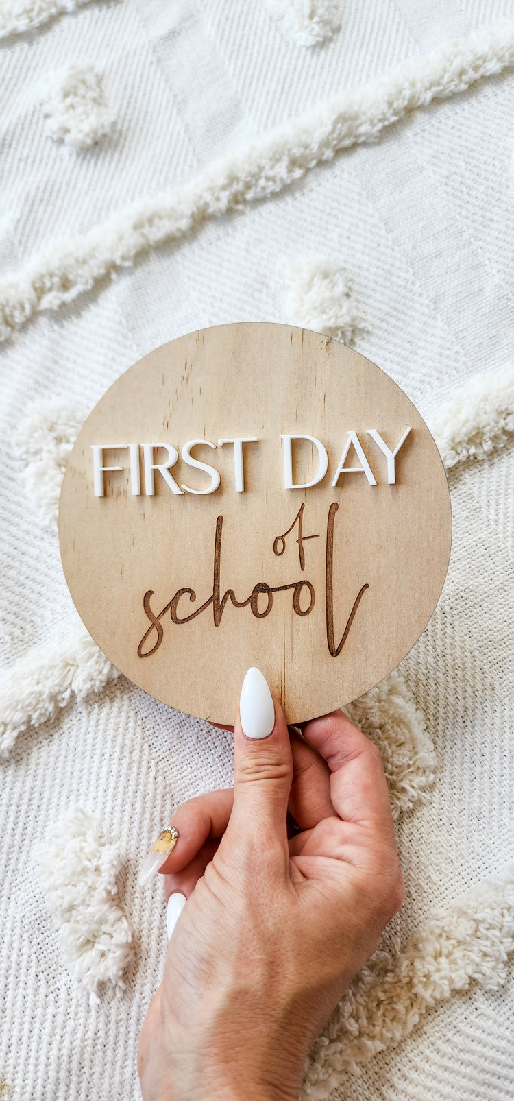 First Day of school plaque