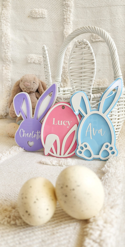 Layered Acrylic Easter Tag