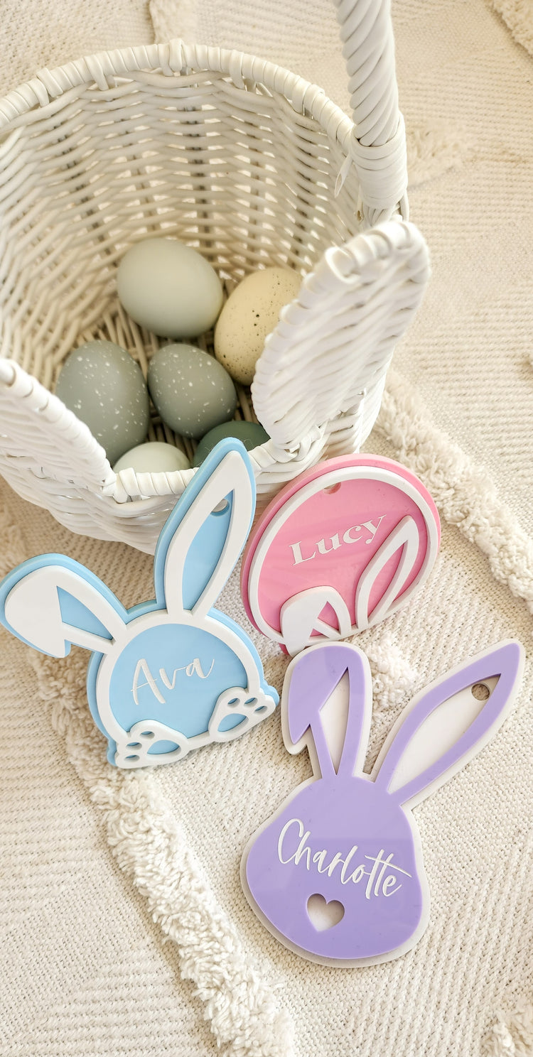 Layered Acrylic Easter Tag