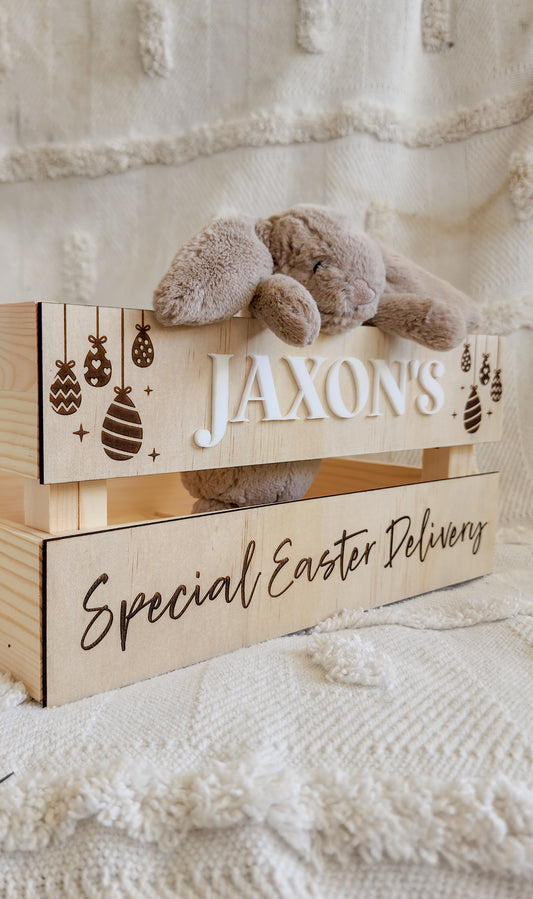 Hanging Eggs Easter Crate