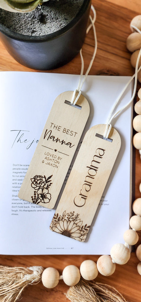 Wooden bookmark - Mother's Day