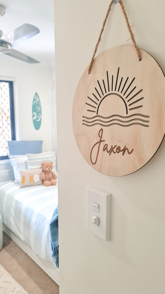 Boho Sun Cut Out Plaque