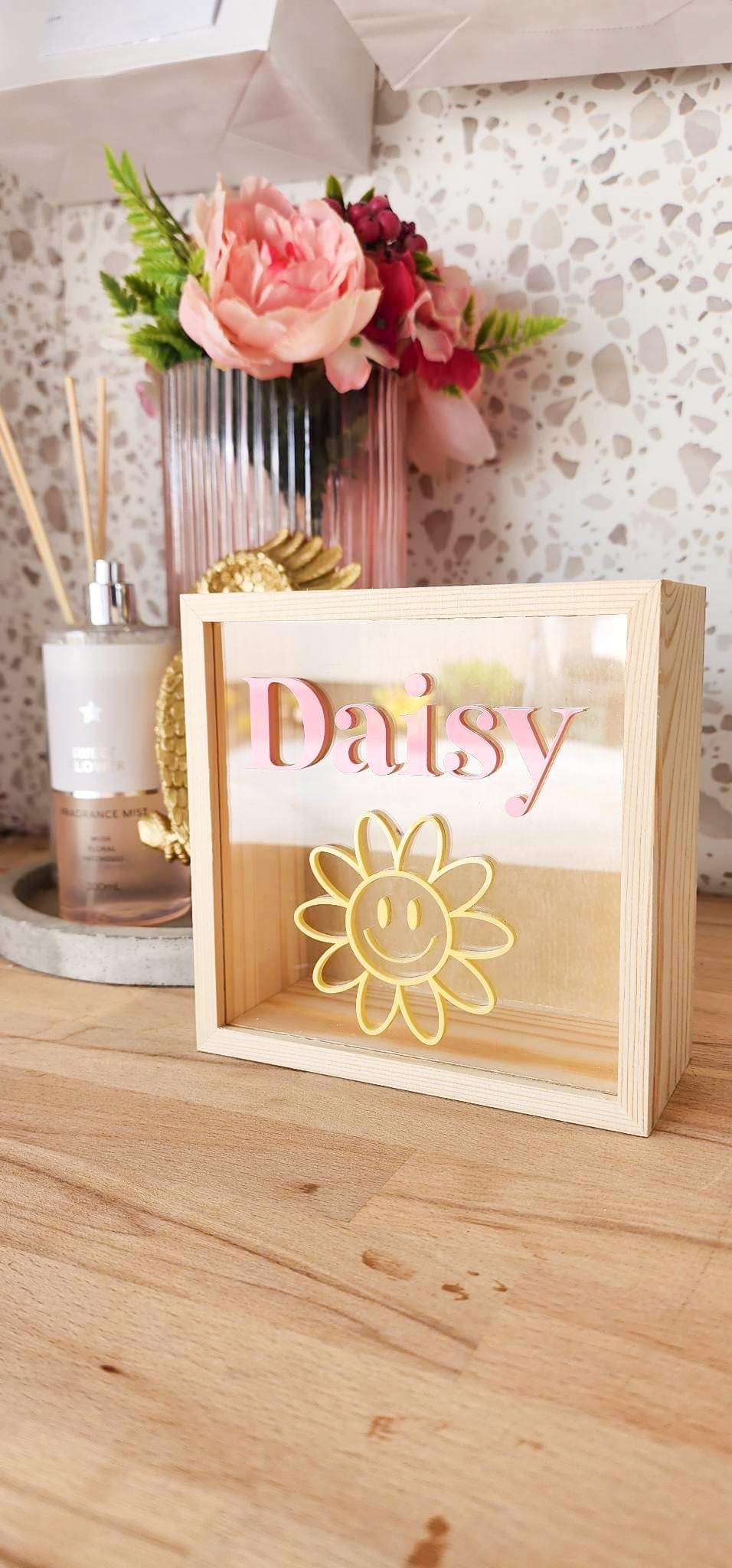 Timber Money Box with Acrylic – Love, Abby