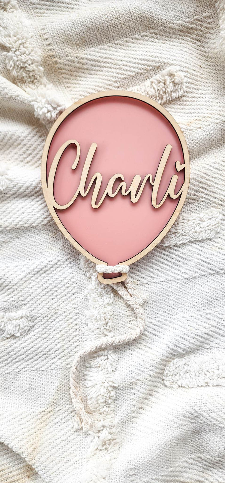 Double Layer Balloon Name Plaque