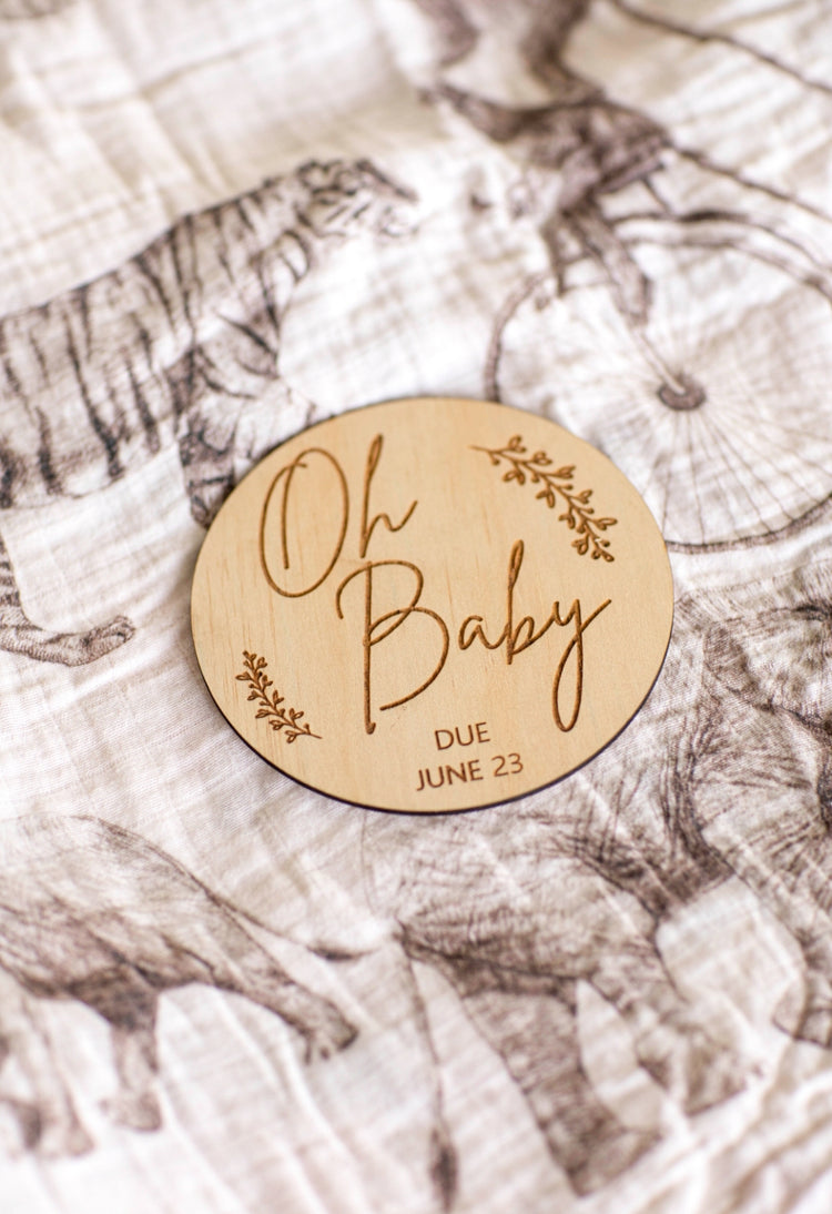 Oh Baby - Engraved plaque