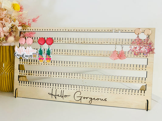 Personalised Timber Earring Hanger