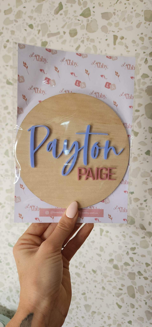 Payton Paige - Baby Name Disc