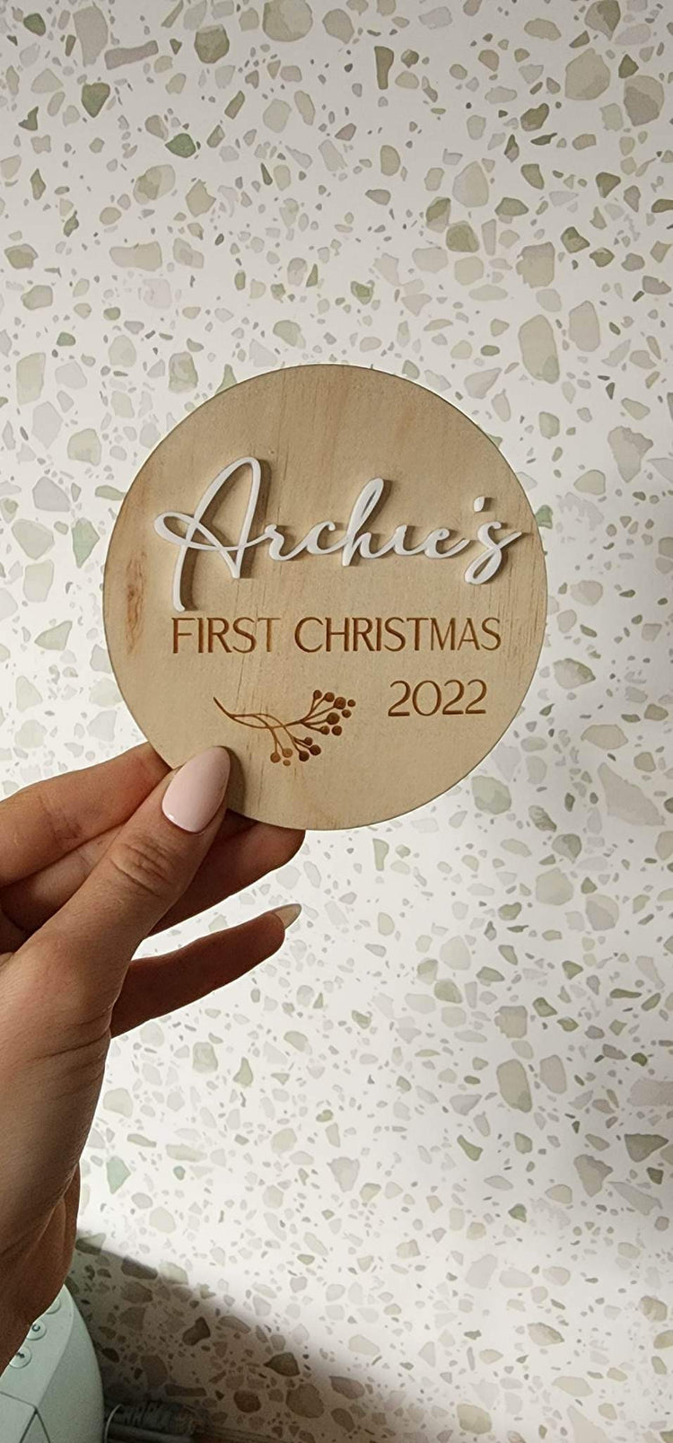 Archie’s First Christmas Plaque