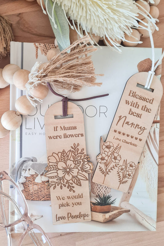 Wooden bookmark - Mother's Day